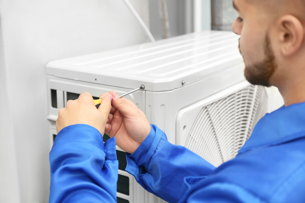 domestic air conditioning installation